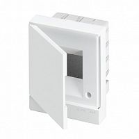 Распределительный шкаф Basic E 4 мод., IP40, встраиваемый, пластик, белая дверь, с клеммами |  код. BEF401204 |  ABB